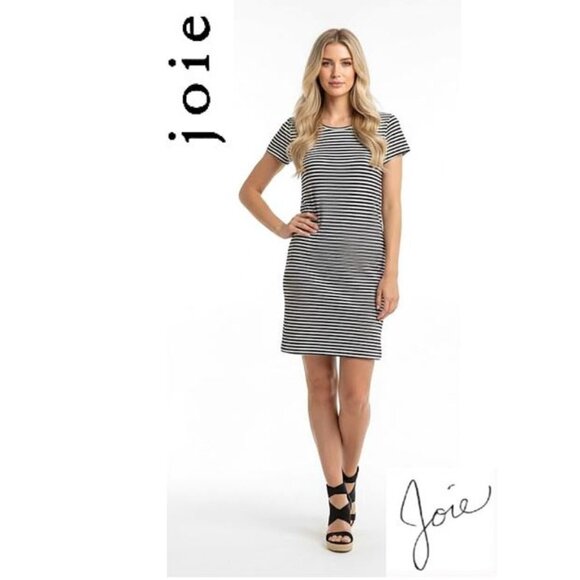 JOIE, Cortina blue and white striped cotton dress - Picture 1 of 11